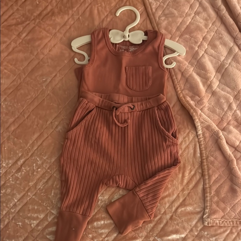 Sleeveless Ribbed Matching Toddler Set - Picture 2 of 7